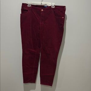 Old Navy Deep Red Corduroy Trousers